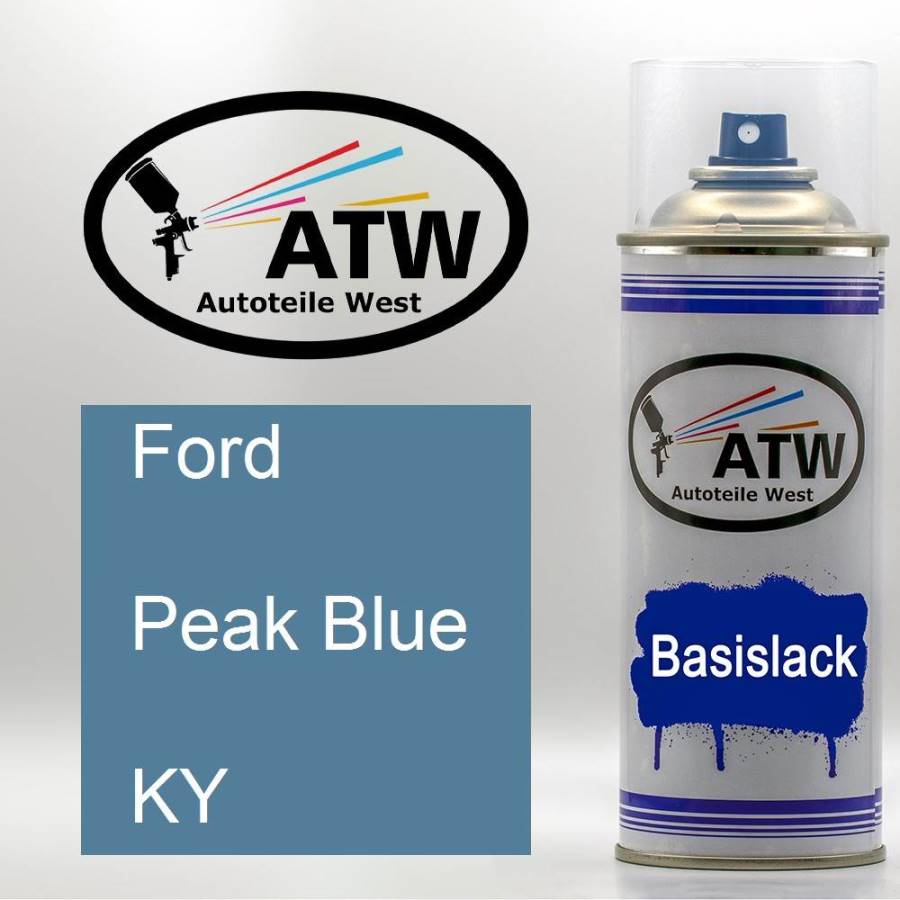 Ford, Peak Blue, KY: 400ml Sprühdose, von ATW Autoteile West.